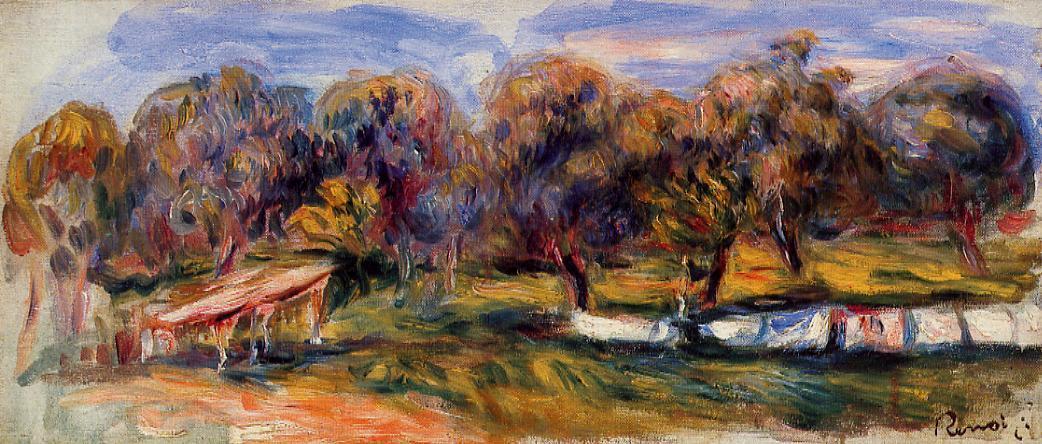 Landscape with orchard 1910